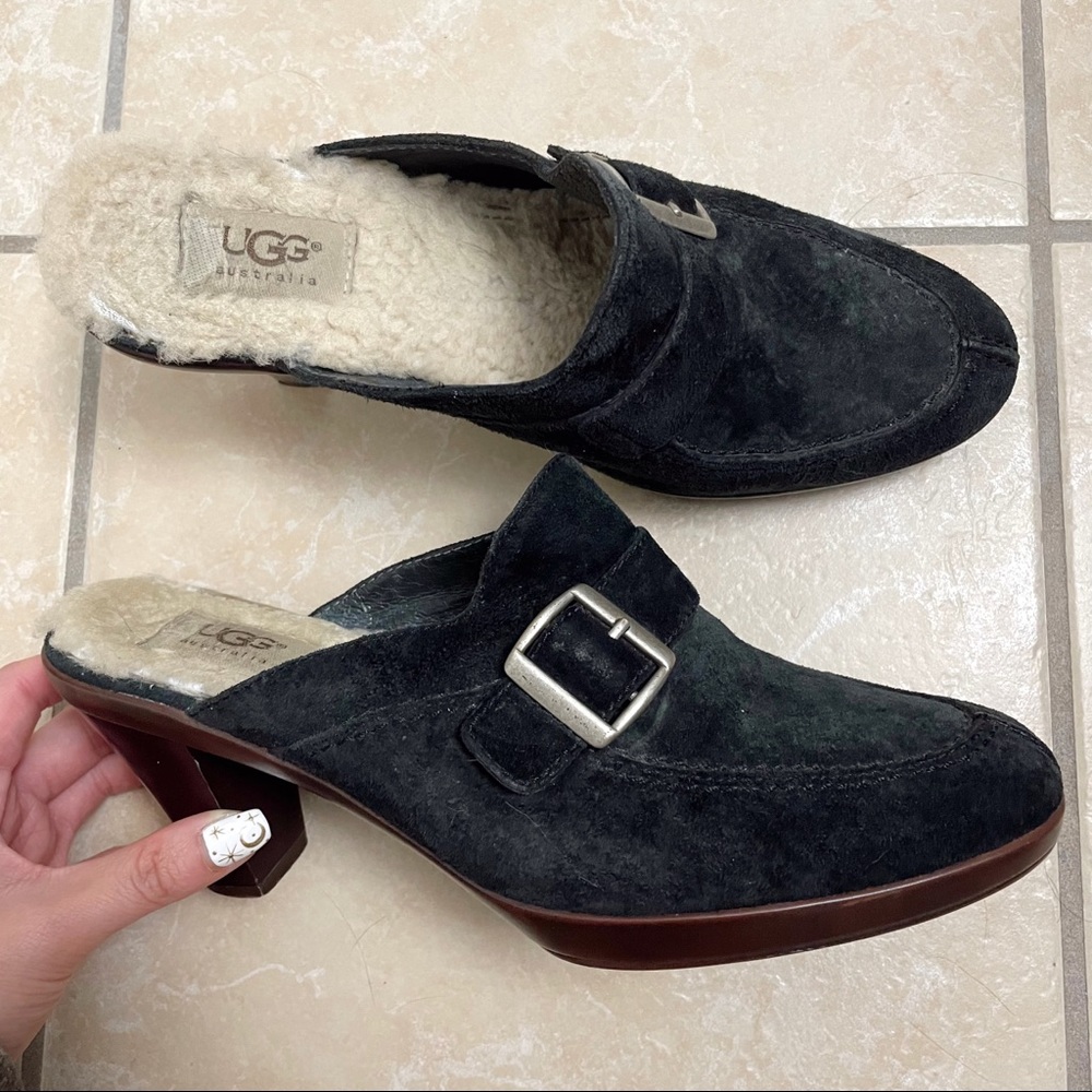 UGG • isabella mule suede heels sz 8.5